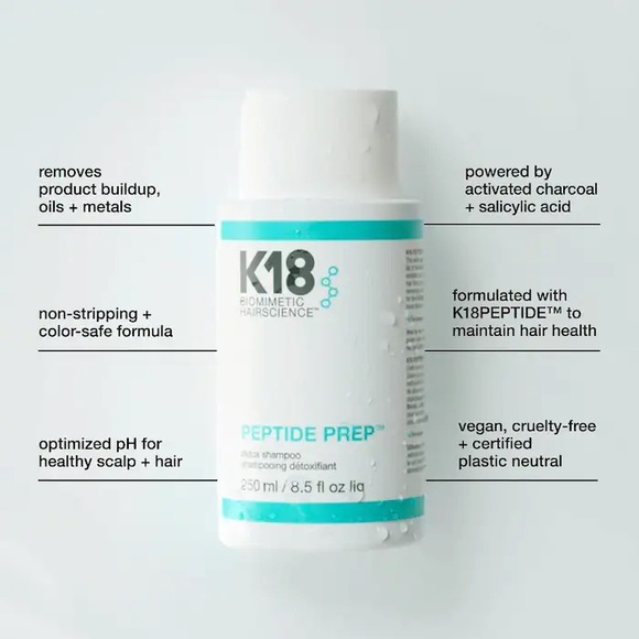 K18 Peptide Prep Clarifying Detox Shampoo by K18 Biomimetic Hairscience - Picture 3 of 3